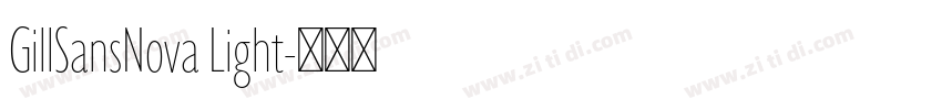 GillSansNova Light字体转换
